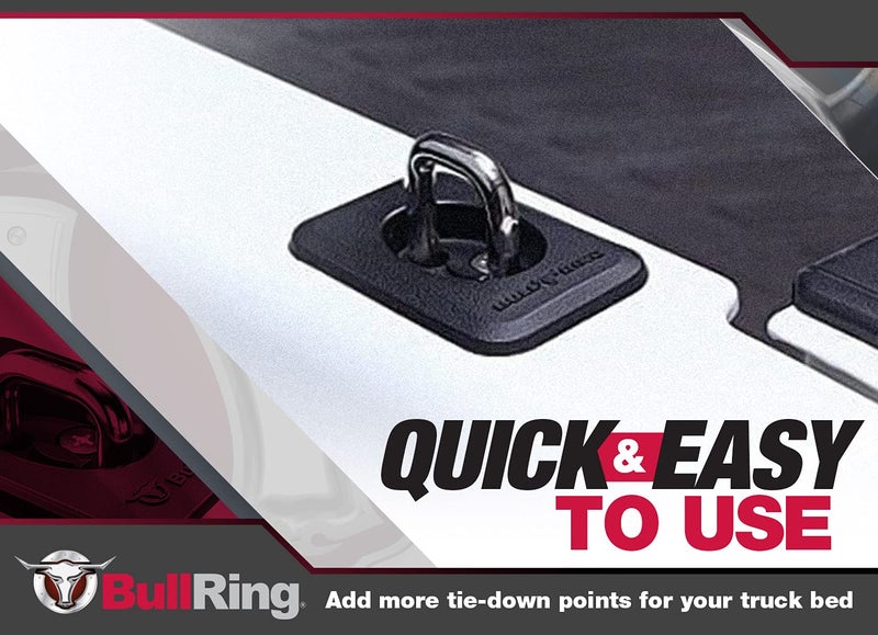Bull Ring Raised Fit Classic Truck Bed Tie Down Anchors for 1988-1998 Chevy C/K, 1988-1998 GMC Sierra (1 Pair) - Image 3